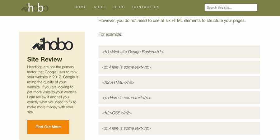 learn about html headers
